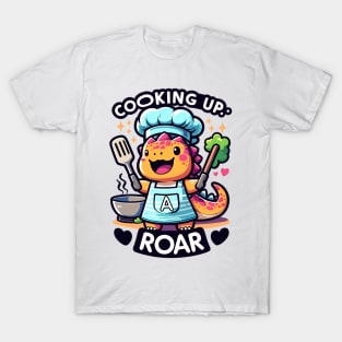 Chef Dino Delight: Culinary Fun T-Shirt